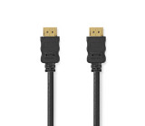 High Speed HDMI™ kabel s Ethernetem | Konektor HDMI ™ | Konektor HDMI ™ | 4K@30Hz | ARC | 10.2 Gbps | 15.0 m | Kulatý | PVC | Černá | Label
