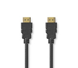 Premium Vysokorychlostní HDMI ™ kabel s Ethernetem | Konektor HDMI ™ | Konektor HDMI ™ | 4K@60Hz | 18 Gbps | 0.50 m | Kulatý | PVC | Černá | Label