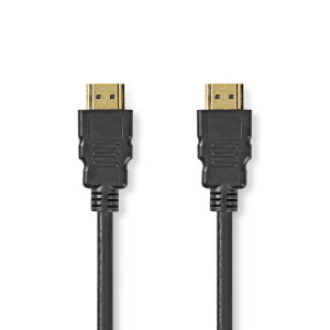 Premium Vysokorychlostní HDMI ™ kabel s Ethernetem | Konektor HDMI ™ | Konektor HDMI ™ | 4K@60Hz | 18 Gbps | 1.50 m | Kulatý | PVC | Černá | Label