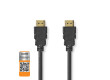 Premium Vysokorychlostní HDMI ™ kabel s Ethernetem | Konektor HDMI ™ | Konektor HDMI ™ | 4K@60Hz | 18 Gbps | 1.50 m | Kulatý | PVC | Černá | Label