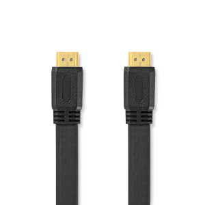High Speed HDMI™ kabel s Ethernetem | Konektor HDMI ™ | Konektor HDMI ™ | 4K@30Hz | 10.2 Gbps | 10.0 m | Plochý | PVC | Černá | Label