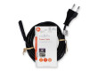 Napájecí kabel | Euro Male | IEC-320-C7 | Přímý | Přímý | Poniklované | 3.00 m | Plochý | PVC | Černá | Label