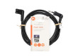 Napájecí kabel | Euro Male | IEC-320-C7 | Úhlový | Úhlový Levý | Poniklované | 2.00 m | Plochý | PVC | Černá | Label