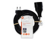 Napájecí kabel | Euro Male | Euro Ženy | Přímý | Přímý | Poniklované | 5.00 m | Kulatý | PVC | Černá | Label