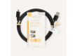 USB kabel | USB 2.0 | USB-A Zástrčka | Mini 5-Pin Zástrčka | 480 Mbps | Poniklované | 2.00 m | Kulatý | PVC | Černá | Label