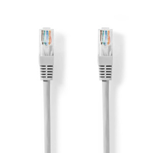 Síťový kabel CAT5e | U/UTP | RJ45 Zástrčka | RJ45 Zástrčka | 0.50 m | Kulatý | PVC | Šedá | Label