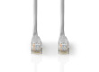 Síťový kabel CAT5e | U/UTP | RJ45 Zástrčka | RJ45 Zástrčka | 0.50 m | Kulatý | PVC | Šedá | Label