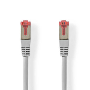 Síťový kabel CAT6 | RJ45 Zástrčka | RJ45 Zástrčka | SF / UTP | 0.50 m | Kulatý | PVC | Šedá | Label