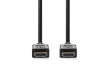 High Speed HDMI™ kabel s Ethernetem | Konektor HDMI ™ | Konektor HDMI ™ | 4K@30Hz | ARC | 10.2 Gbps | 10.0 m | Kulatý | PVC | Černá | Label