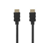 High Speed HDMI™ kabel s Ethernetem | Konektor HDMI ™ | Konektor HDMI ™ | 4K@30Hz | ARC | 10.2 Gbps | 1.50 m | Kulatý | PVC | Černá | Label