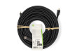 High Speed HDMI™ kabel s Ethernetem | Konektor HDMI ™ | Konektor HDMI ™ | 4K@30Hz | ARC | 10.2 Gbps | 30.0 m | Kulatý | PVC | Černá | Label