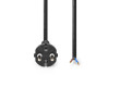 Napájecí Kabel k Vysavači | 15.0 m | CEE 7/17 | 250 V AC | 16 A | Černá | PVC