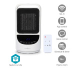 SmartLife Ceramic PTC Fan Heater | Wi-Fi | 1500 W | 2 Nastavení Teploty | Rotace | Displej | 10 - 49 °C | Android™ / IOS