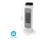 SmartLife Ceramic PTC Fan Heater | Wi-Fi | 2000 W | 2 Nastavení Teploty | Rotace | Displej | 10 - 49 °C | Android™ / IOS | Bílá