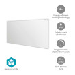 SmartLife Infračervený topný panel | 700 W | 1 Nastavení Teploty | Nastavitelný termostat | Dálkové ovládání | IP44 | Bílá