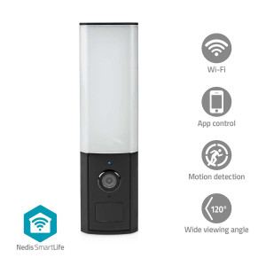 SmartLife Venkovní Kamera | Wi-Fi | Okolní světlo | Full HD 1080p | IP65 | Cloudové Úložiště (volitelně) / microSD (není součástí dodávky) / Onvif | 100 - 240 V AC | Se snímačem pohybu | Noční vidění | Černá