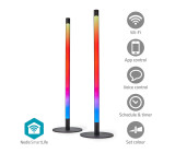 Světlo SmartLife Mood Light | Wi-Fi | Tube | 600 lm | RGBIC / Teplé až chladné bílé | 2700 - 6500 K | 36 W | Kov | 2 kusů