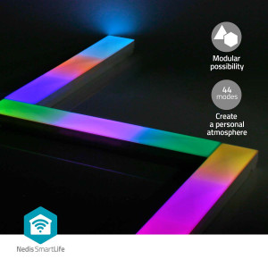 Chytré vánoční osvětlení | Nástěnný Bar | Wi-Fi | RGBIC / Teplá Bílá | Android™ / IOS