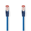 Síťový kabel CAT6 | RJ45 Zástrčka | RJ45 Zástrčka | S / FTP | 2.00 m | Kulatý | LSZH | Modrá | Label