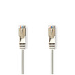 Síťový kabel CAT5e | SF / UTP | RJ45 Zástrčka | RJ45 Zástrčka | 1.50 m | Kulatý | PVC | Šedá | Label