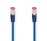 Síťový kabel CAT6 | RJ45 Zástrčka | RJ45 Zástrčka | S / FTP | 1.50 m | Kulatý | LSZH | Modrá | Label
