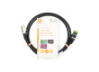 Síťový kabel CAT7 | S / FTP | RJ45 Zástrčka | RJ45 Zástrčka | 1.00 m | Snagless | Kulatý | LSZH | Černá | Label