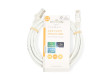 Síťový kabel Cat 8.1 | S / FTP | RJ45 Zástrčka | RJ45 Zástrčka | 2.00 m | Kulatý | LSZH | Bílá | Label