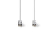 Síťový kabel Cat 8.1 | S / FTP | RJ45 Zástrčka | RJ45 Zástrčka | 2.00 m | Kulatý | LSZH | Bílá | Label