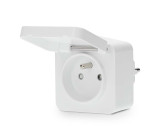 SmartLife Chytrá Zásuvka | Zigbee 3.0 | IP44 | Měřič výkonu | 3680 W | Francie / Typ E (CEE 7/6) | 0 - 55 °C | Android™ / IOS | Bílá | 1 kusů