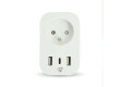 SmartLife Chytrá Zásuvka | Wi-Fi | Měřič výkonu | 3680 W | Francie / Typ E (CEE 7/6) / 1x USB-C™ / 2x USB | 0 - 55 °C | Android™ / IOS | Bílá | 1 kusů