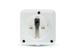 SmartLife Chytrá Zásuvka | Wi-Fi | IP44 | Měřič výkonu | 3680 W | Francie / Typ E (CEE 7/6) | 0 - 55 °C | Android™ / IOS | Bílá / Šedá | 1 kusů