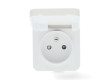 SmartLife Chytrá Zásuvka | Wi-Fi | IP44 | Měřič výkonu | 3680 W | Francie / Typ E (CEE 7/6) | 0 - 55 °C | Android™ / IOS | Bílá / Šedá | 1 kusů