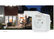 SmartLife Chytrá Zásuvka | Wi-Fi | IP44 | Měřič výkonu | 3680 W | Francie / Typ E (CEE 7/6) | 0 - 55 °C | Android™ / IOS | Bílá / Šedá | 1 kusů