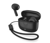 Plně bezdrátová sluchátka | Bluetooth® | Maximální doba přehrávání na baterie: 16 hod | Ovládání dotykem | Nabíjecí pouzdro | Pouzdro na bezdrátové nabíjení | Vestavěný mikrofon | Podpora hlasového ovládání | Černá