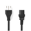 Napájecí kabel | Itálie Zástrčka | IEC-320-C13 | Přímý | Přímý | Poniklované | 2.00 m | Kulatý | PVC | Černá | Label