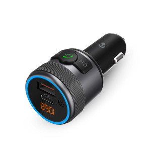 FM transmitter do auta | Pevný | Hands free volání | 1 