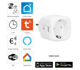 SMART-PLUG20 Chytrá Wi-Fi zásuvka s monitorem spotřeby energie 16A 3680W