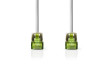 Síťový kabel CAT7 | S / FTP | RJ45 Zástrčka | RJ45 Zástrčka | 5.0 m | Snagless | Kulatý | LSZH | Šedá | Label