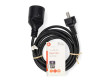 Napájecí kabel | Typ F Zástrčka | Typ F Zásuvka | Přímý | Přímý | Poniklované | 3.00 m | Kulatý | PVC | Černá | Label