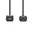 Napájecí kabel | IEC-320-C14 | IEC-320-C13 | Přímý | Přímý | Poniklované | 5.00 m | Kulatý | PVC | Černá | Label