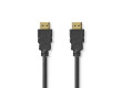 Premium Vysokorychlostní HDMI ™ kabel s Ethernetem | Konektor HDMI ™ | Konektor HDMI ™ | 4K@60Hz | 18 Gbps | 1.00 m | Kulatý | PVC | Černá | Label