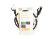 Síťový kabel CAT7 | S / FTP | RJ45 Zástrčka | RJ45 Zástrčka | 0.50 m | Snagless | Kulatý | LSZH | Černá | Label