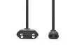 Napájecí kabel | Euro Male | IEC-320-C7 | Přímý | Přímý | Poniklované | 2.00 m | Kulatý | ABS / PVC | Label