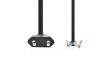 Napájecí kabel | Euro Male | Open | Přímý | Přímý | Poniklované | 2.00 m | Plochý | PVC | Černá | Label