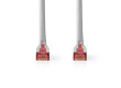Síťový kabel CAT6 | RJ45 Zástrčka | RJ45 Zástrčka | SF / UTP | 0.25 m | Kulatý | PVC | Šedá | Label