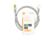 Síťový kabel CAT7 | S / FTP | RJ45 Zástrčka | RJ45 Zástrčka | 1.00 m | Snagless | Kulatý | LSZH | Šedá | Label