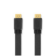 High Speed HDMI™ kabel s Ethernetem | Konektor HDMI ™ | Konektor HDMI ™ | 4K@30Hz | 10.2 Gbps | 1.50 m | Plochý | PVC | Černá | Label