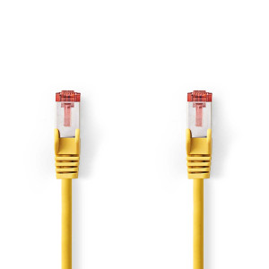 Síťový kabel CAT6 | RJ45 Zástrčka | RJ45 Zástrčka | S / FTP | 15.0 m | Kulatý | LSZH | Šedá | Label