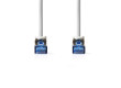 Síťový kabel CAT6a | S / FTP | RJ45 Zástrčka | RJ45 Zástrčka | 0.50 m | Snagless | Kulatý | LSZH | Šedá | Label