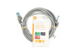 Síťový kabel CAT6a | S / FTP | RJ45 Zástrčka | RJ45 Zástrčka | 3.00 m | Snagless | Kulatý | LSZH | Šedá | Label